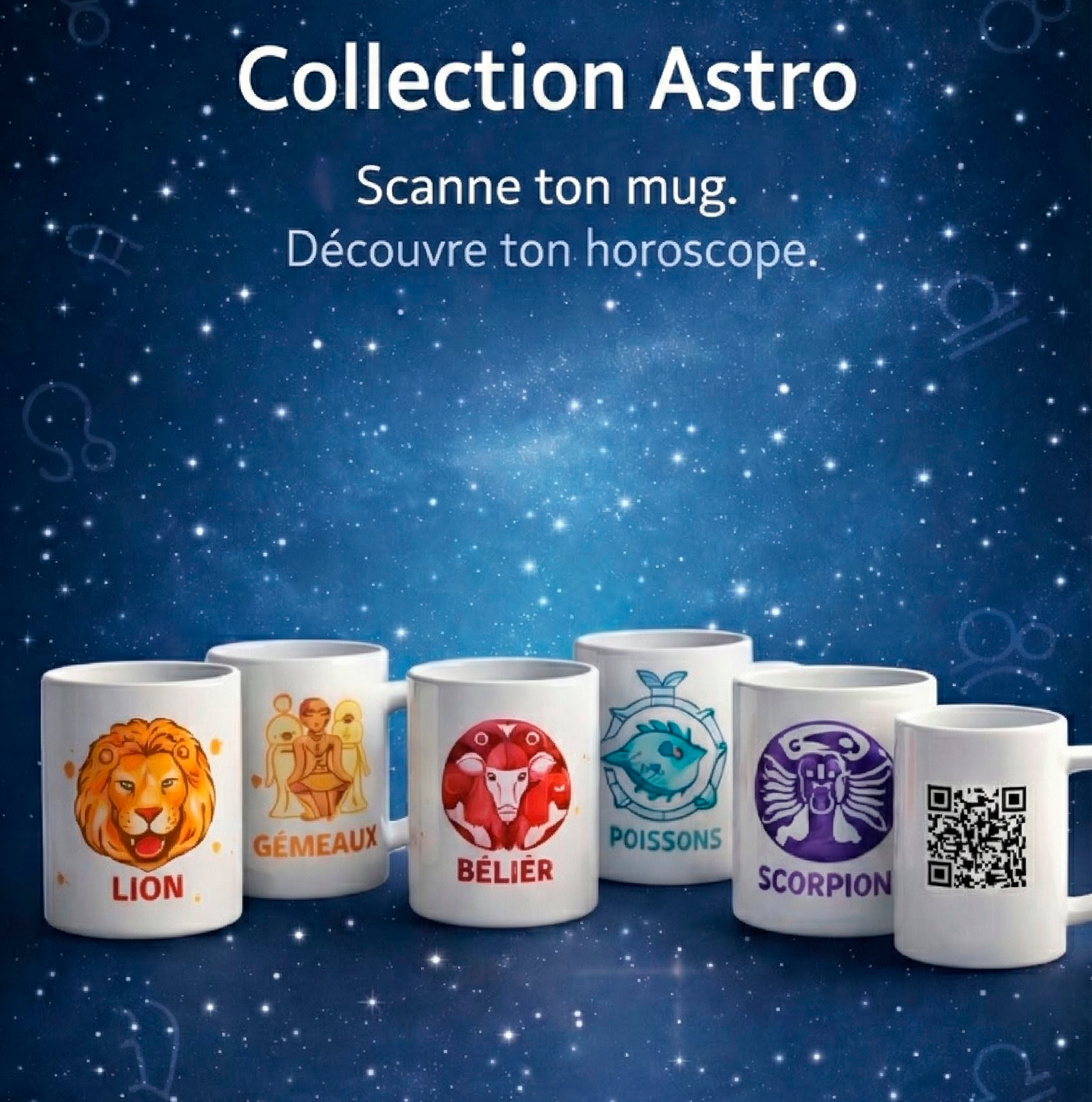 Aperçu des mugs Astro